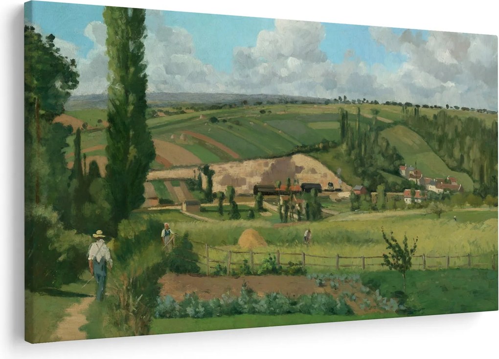 Kép - Camille Pissarro, Landscape at Les Pâtis, Pontoise, reprodukciók (90x60 cm)