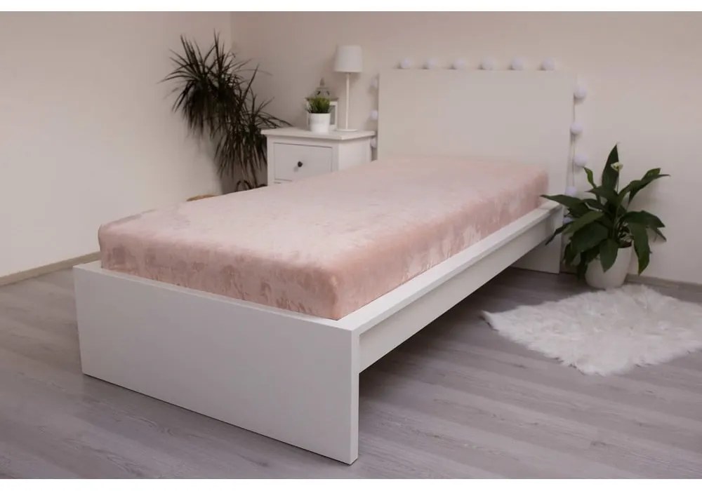 Barna gumis mikroplüss lepedő 180x200 cm – Jerry Fabrics