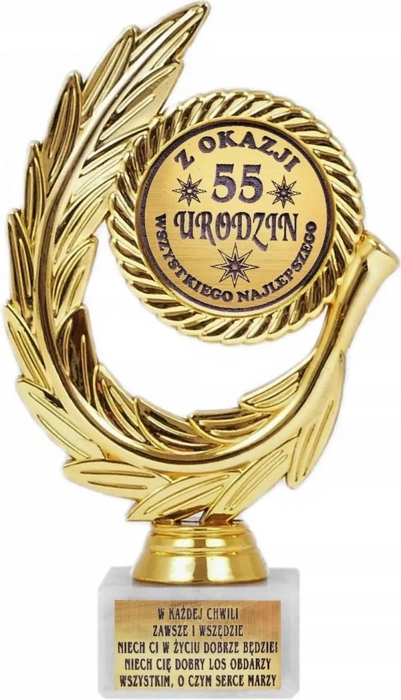 Arany szobor, Ajándék 55. születésnapra Anyának, Apának, Nőnek És Férfinak