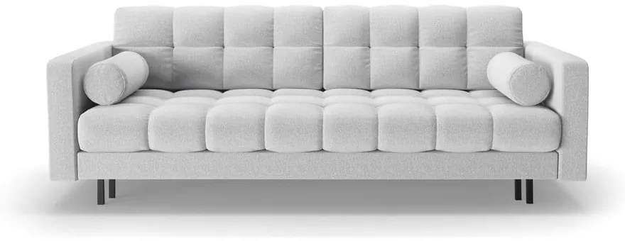 Világosszürke kinyitható tárolóhelyes kanapé 222 cm Bali – Cosmopolitan Design