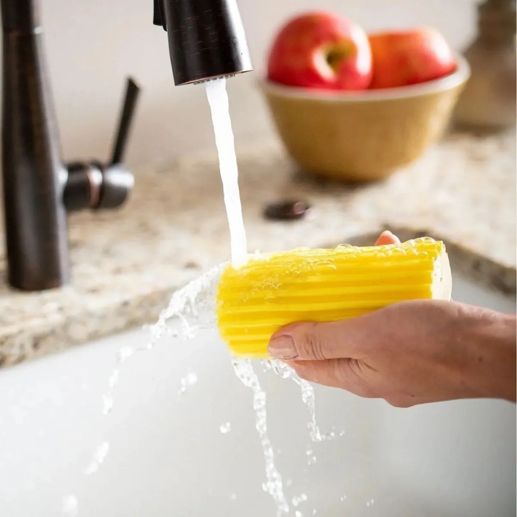 Scrub Daddy Damp Duster poreltávolító szivacs,sárga