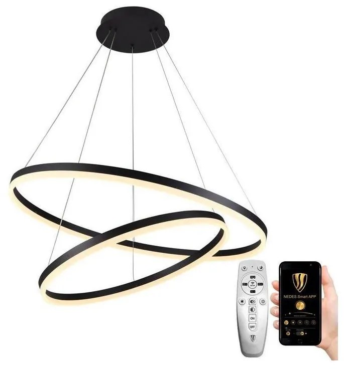 NEDES LED Dimmelhető csillár zsinóron LED/100W/230V 3000-6500K + távirányító ND3447