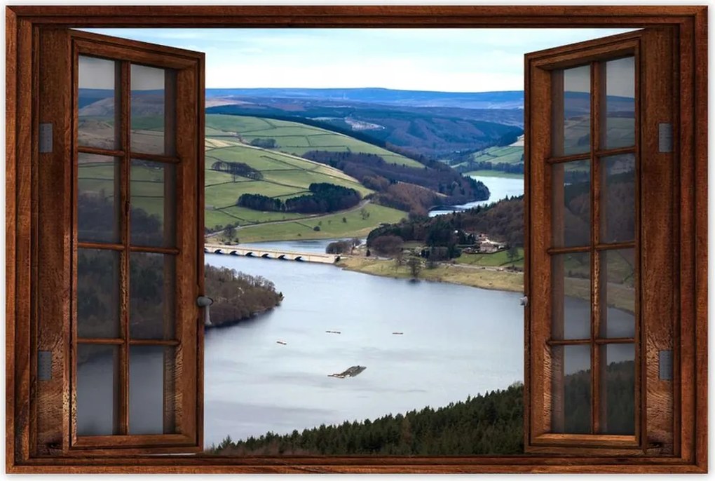 Poszterek 120x80 Tájkép folyóval