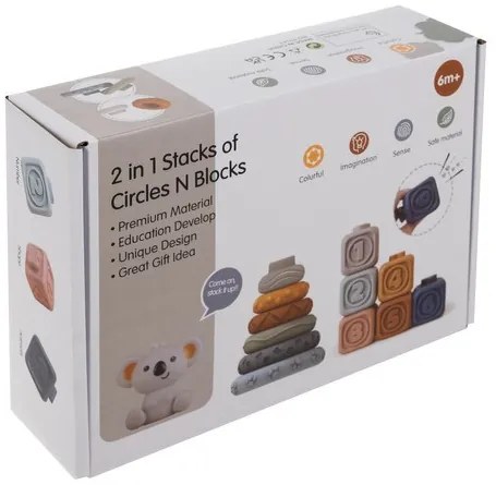 Soft sensory blocks - 13 pcs Kruzzel 24812