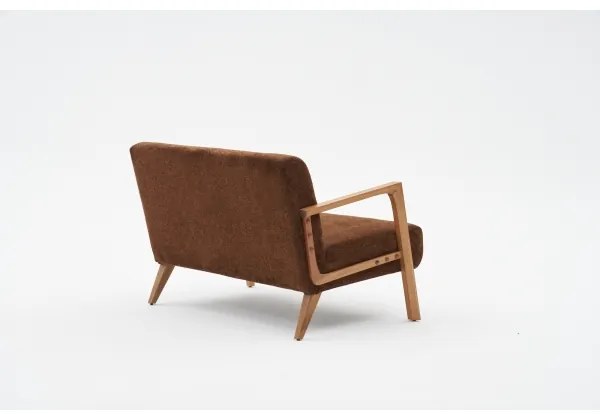 TUMI kétszemélyes barna kanapé