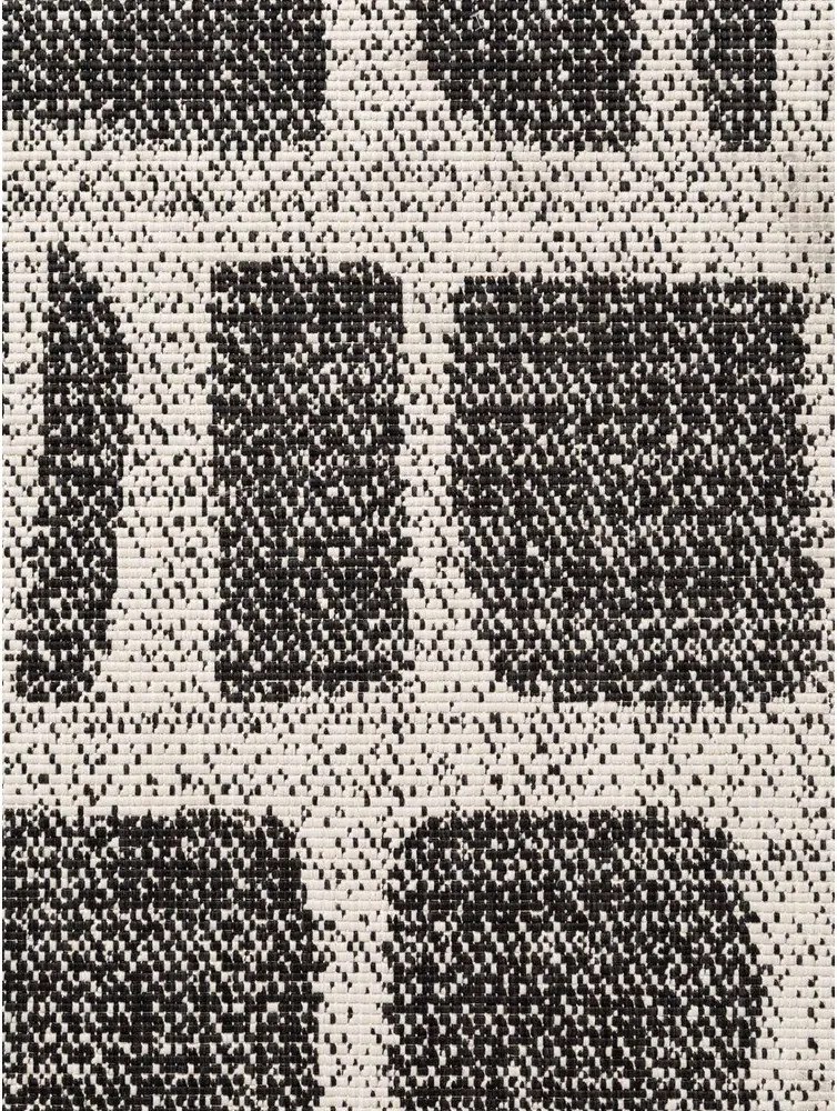 Fekete-krémszínű kültéri-beltéri szőnyeg 160x230 cm Haringey Ruskin – Ted Baker