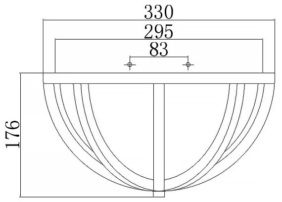 Elstead FE-ALLIER-F-LW - Mennyezeti lámpa ALLIER 2xE27/60W/230V tölgy