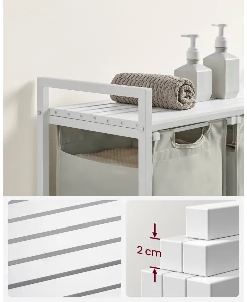 REX fehér szennyeskosár