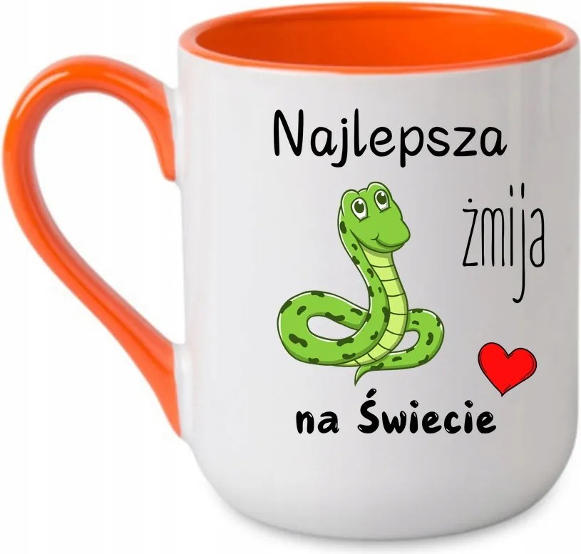 Bögre A világ legjobb kígyója Barátnő anya anyós Narancs 330