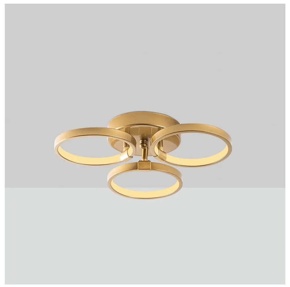 Aranyszínű LED mennyezeti lámpa ø 17 cm Halka – Opviq lights