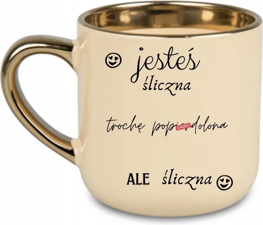 Elegáns bögre 'Csodálatos vagy' felirattal tökéletes ajándék 400 Krémszínű