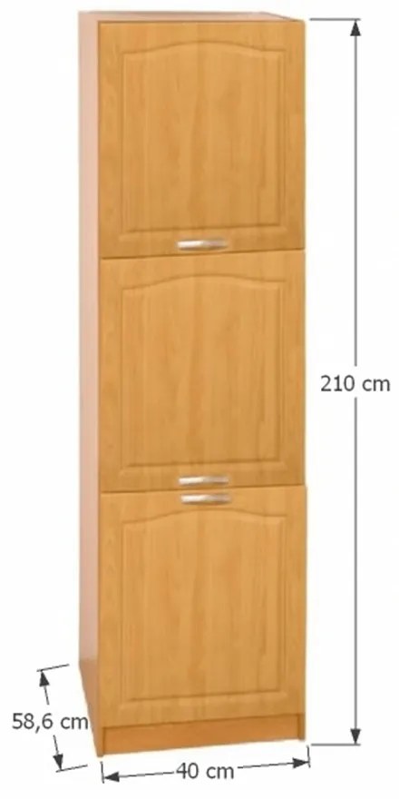 Felső élelmiszer-konyhaszekrény Lonicera MDF klasik S40/210/57 (B). 788694