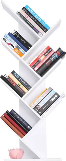 Könyvespolc, fehér, BAKI NEW TYP 2