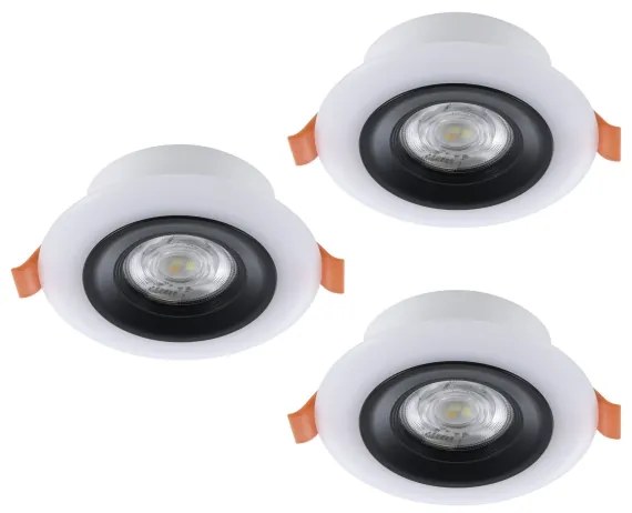 Eglo 901118- KÉSZLET 3xLED RGB Dimmelhető fürdőszobai lámpa CALONGE 3,8W/230V IP44 + + távirányító