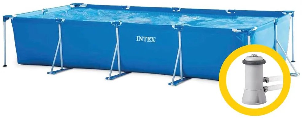 Intex Frame Family medence 4,5 x 2,2 x 0,84 m szűrőberendezéssel