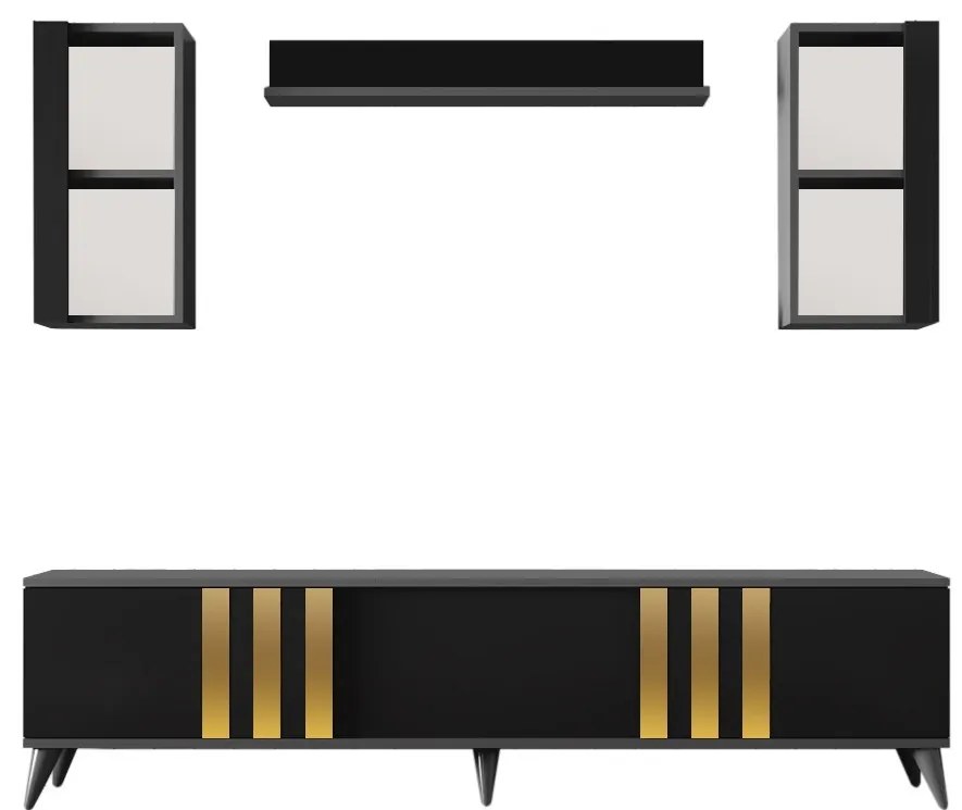 Nappali fal Golden (antracit + fekete). 1072971