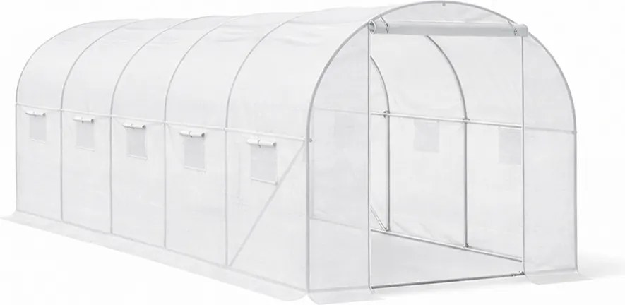 Fóliasátor 200x300x450 cm erősített vázzal+fólia átlátszó