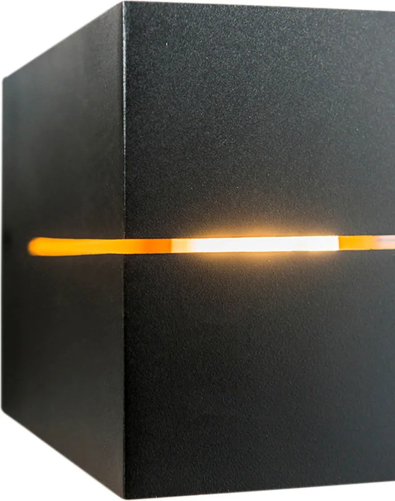 4 db-os készlet okos fali lámpa fekete arannyal 9,7 cm, Wi-Fi G9 - Transfer Groove