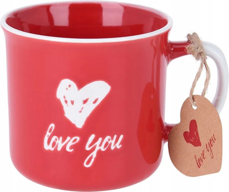 Valentin-napi Bögre Valentin Napi Ajándék Nőnapra 300 ml Porcelán Szívek