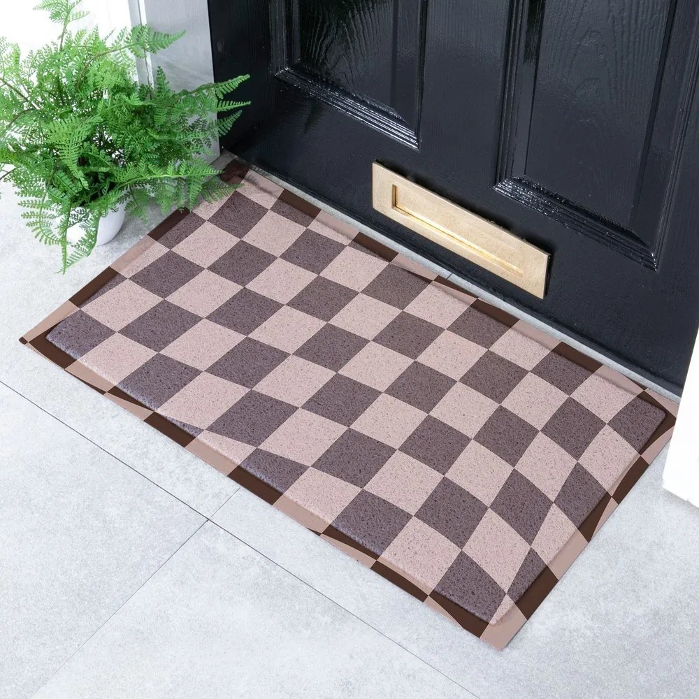 PVC lábtörlő 40x70 cm Checkerboard – Artsy Doormats