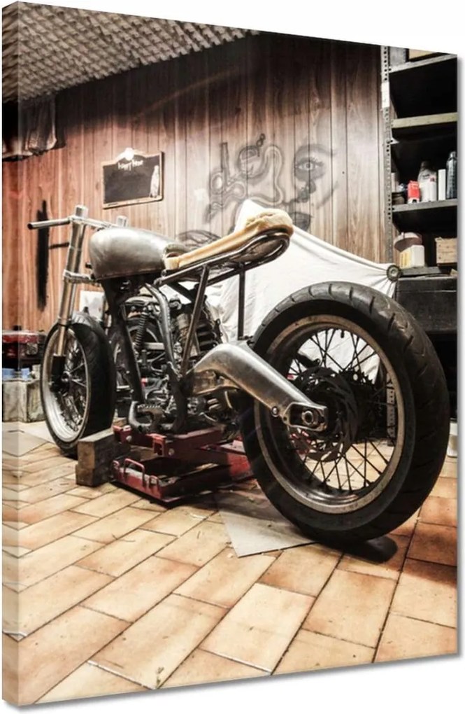 Vászonkép 30x40 Motorkerékpár felújítás