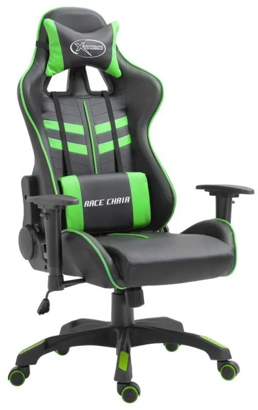 Zöld műbőr gamer szék