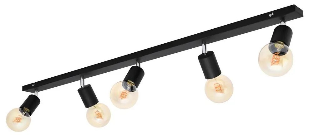 Helam Spotlámpa TUNE 5xE27/20W/230V fekete HE1109