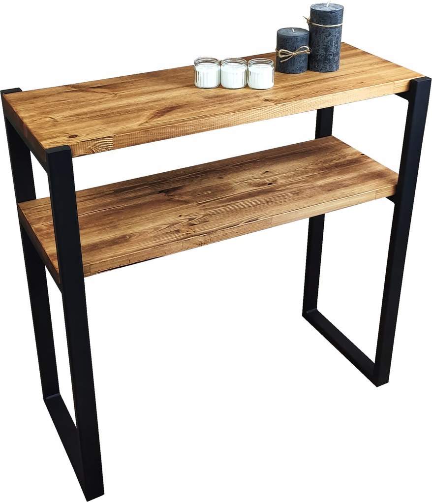 Loft konzol dupla ipari fésülködőasztal 90cm