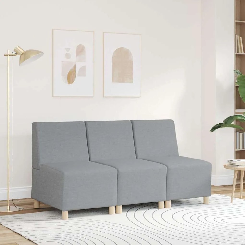 világosszürke szövet kanapéfotel 55 cm