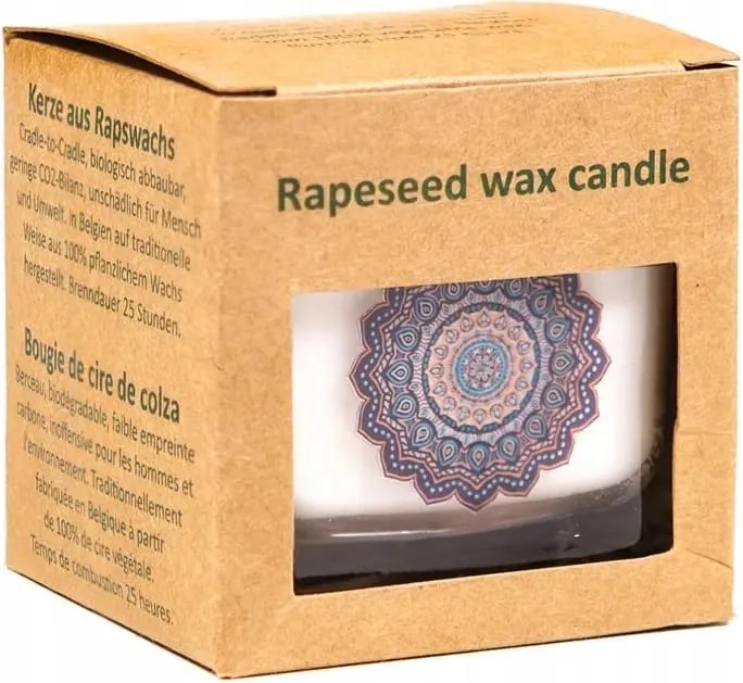 Mandala repceviasz illatgyertya