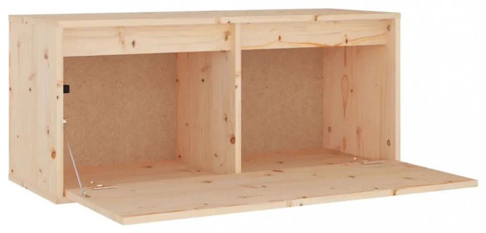 tömör fenyőfa faliszekrény 80 x 30 x 35 cm