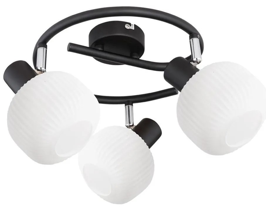 Prezent 27521 - spotlámpa ARYA 3xE14/40W/230V fekete/fehér