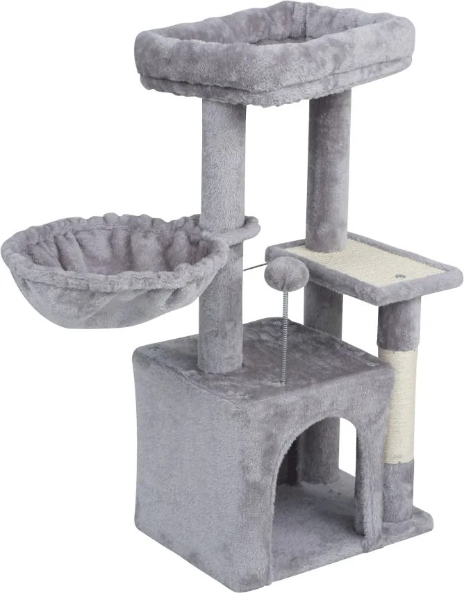 Macska kaparófa 40x30x80 cm, szürke