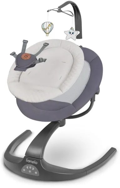 Lionelo - RINA babahinta dallammal, 4xAA, betonszürke + távirányító