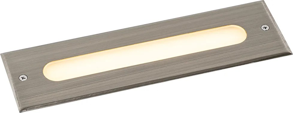 4 darabos modern acél talajspot szett 30 cm LED-del IP65 - Eline