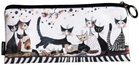 Tolltartó 19x1,5x9cm, polyester,Rosina Wachtmeister: Cats sepia