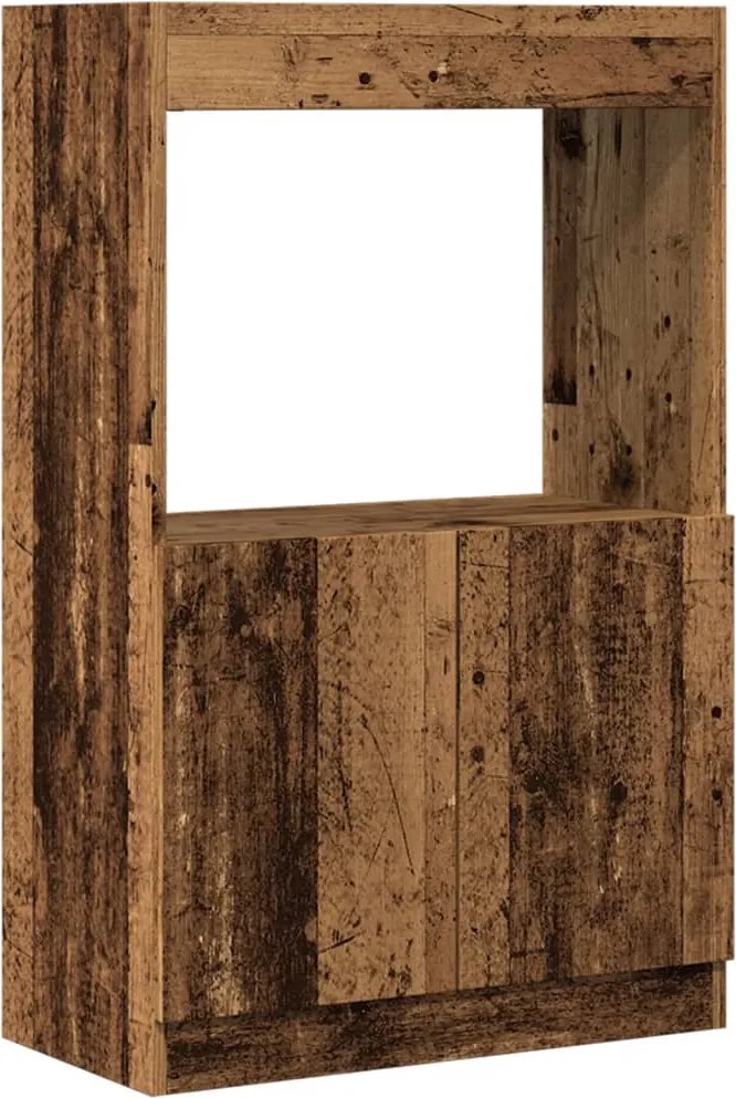 vidaXL antik fa színű szerelt fa magasszekrény 63 x 33 x 100 cm