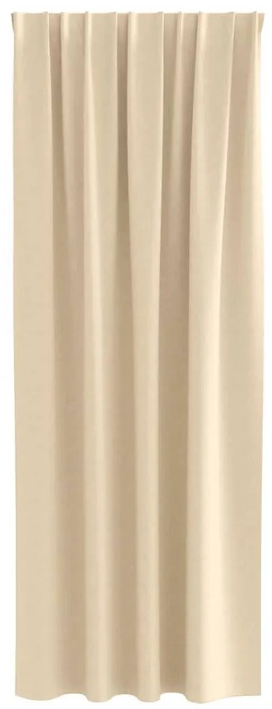 Függönyök függönyökkel 2 pcs Krém 260x140cm Poliészter