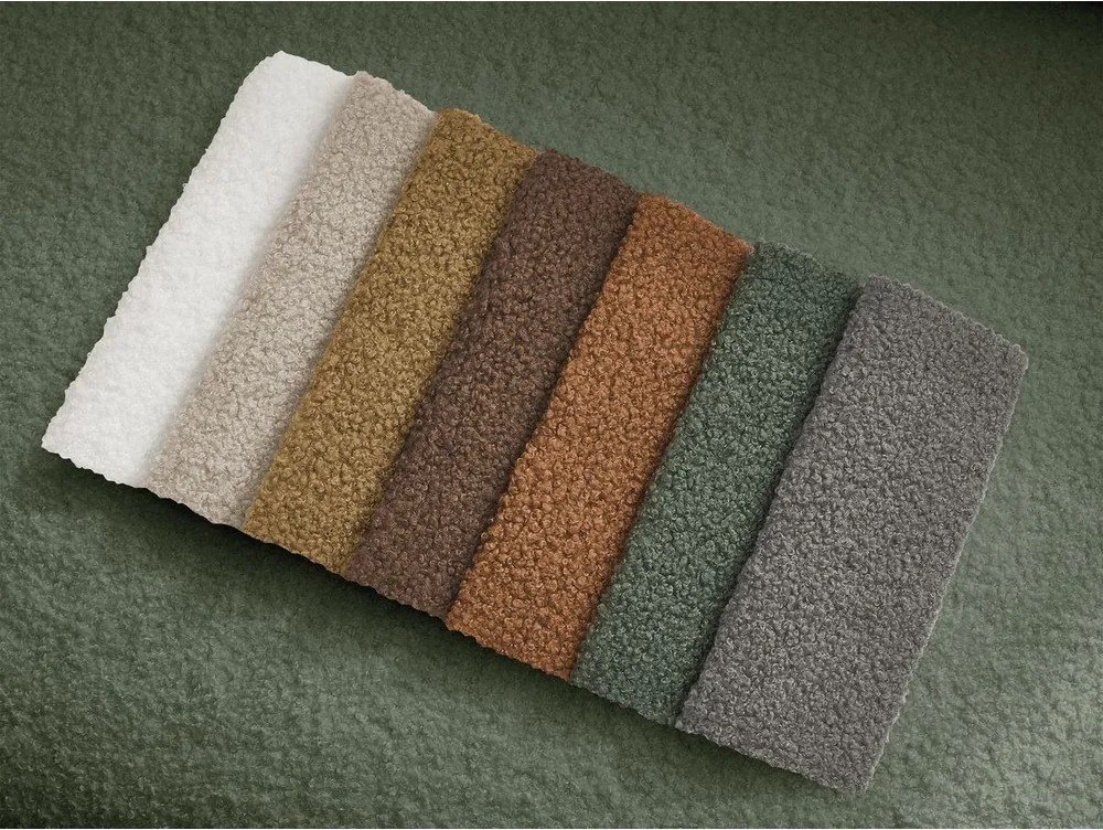 Zöld forgó buklé fotel Elina – Bobochic Paris