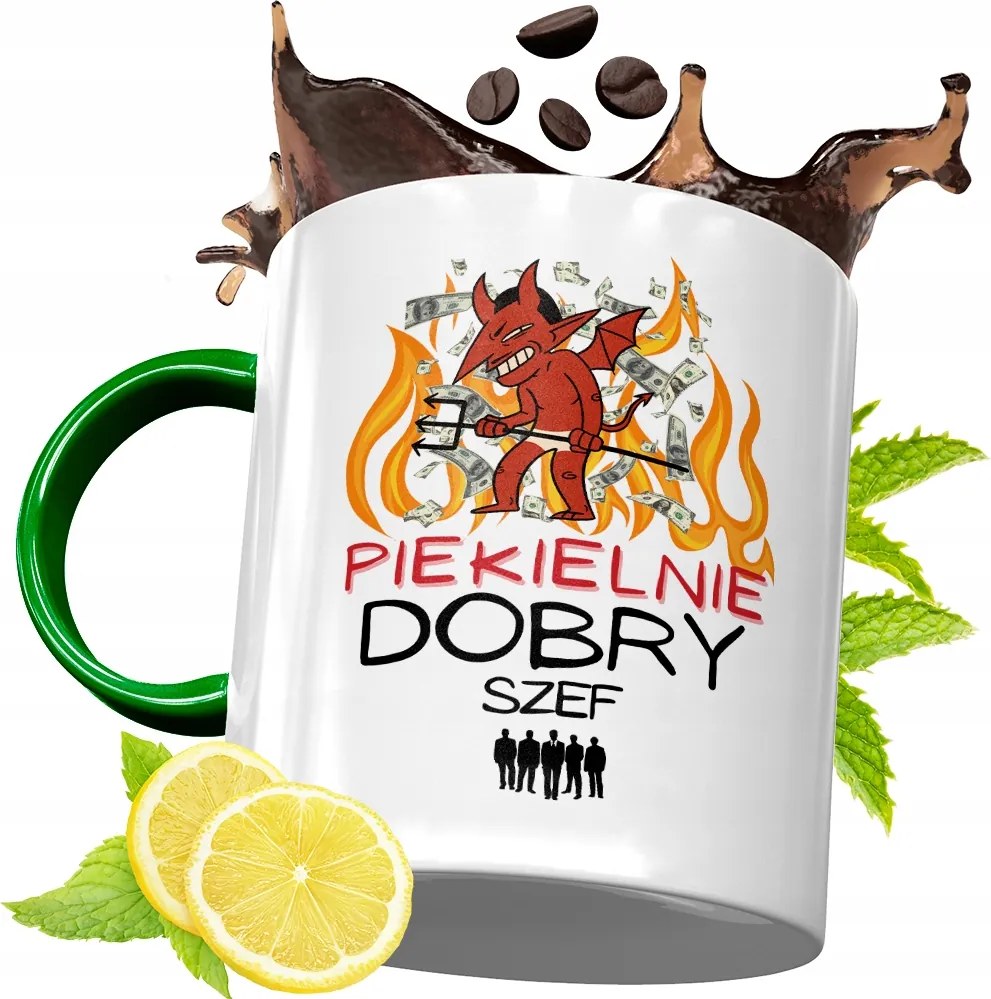 Zöld Bögre A Főnöknek Születésnapi Ajándék fényképes nyomtatással