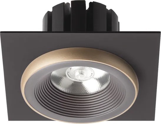 RENDL SHARM SQ I süllyesztett lámpa barna/gyöngyházarany 230V LED 10W 24° 3000K