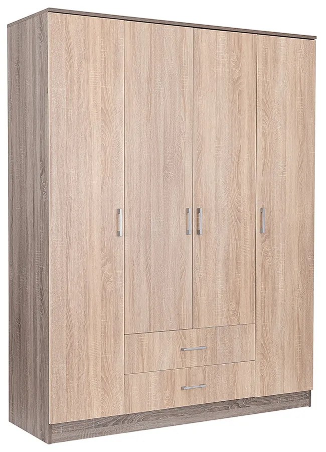 Miami gardróbszekrény 160x205 cm sonoma tölgy-yorki tölgy