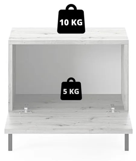 Éjjeliszekrény Lamellito L4 (fehér + arany). 1099059