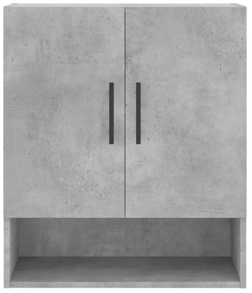 betonszürke szerelt fa faliszekrény 60 x 31 x 70 cm