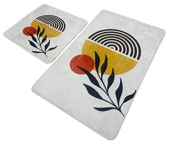 Világosszürke fürdőszobai kilépő szett 2 db-os 60x100 cm Le Soleil – Foutastic