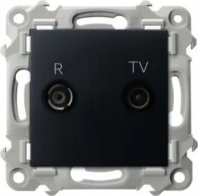 Antenna aljzat Rtv aljzat végzáró fekete Zafír Ospel GPA-10ZPZ