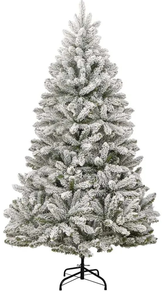 Mű karácsonyfa 300 LED-del Zöld és Fehér 240 cm PVC és fém