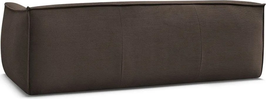 Barna kordbársony kanapé 242 cm Giorgia – Bobochic Paris