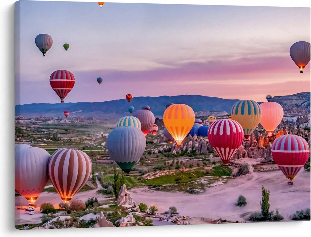 Kép - Hőlégballonok (70x50 cm)
