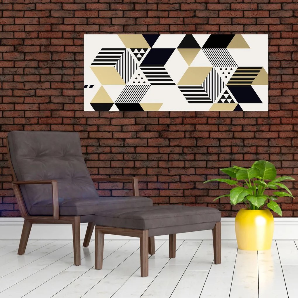 Kép - Geometriai formák N⁰1 (120x50 cm)